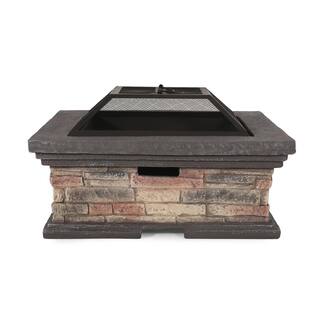 Noble House Ehlen 29 in. Stone Wood Burning Fire Pit 107120