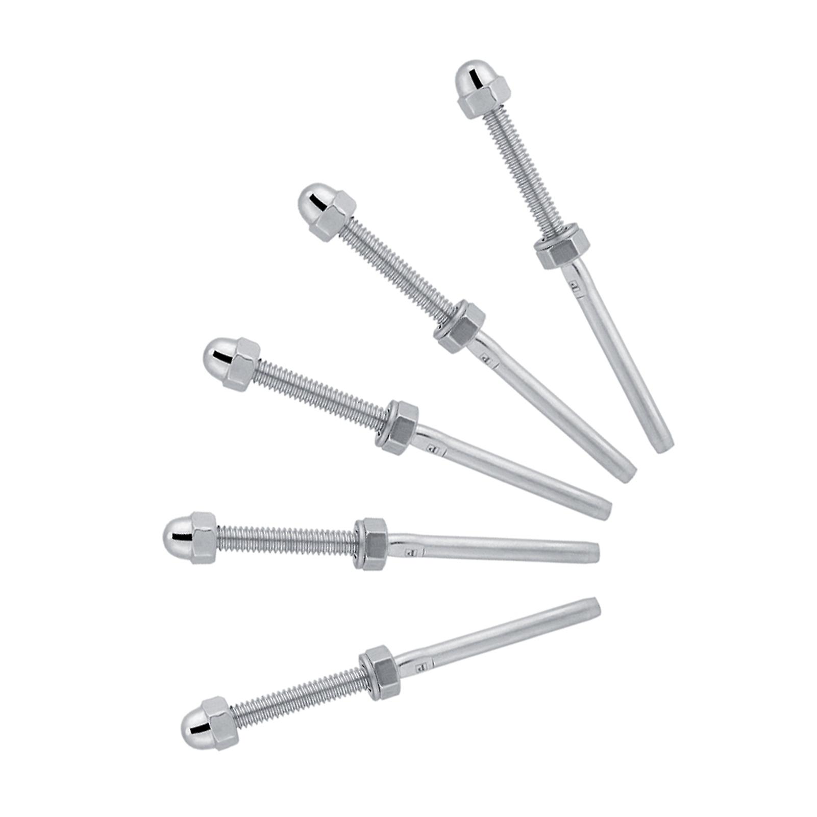 10pcs Stainless Steel Threaded Tensioner Stud Ends For 1/8