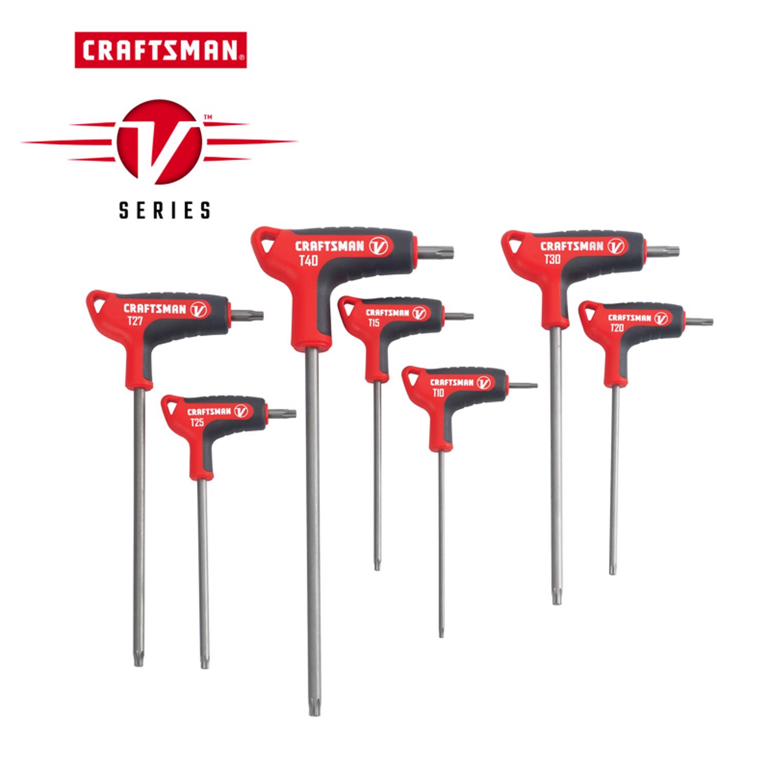 Craftsman V-Series X-Tract Technology Torx T-Handle Screwdriver Set 7 pc