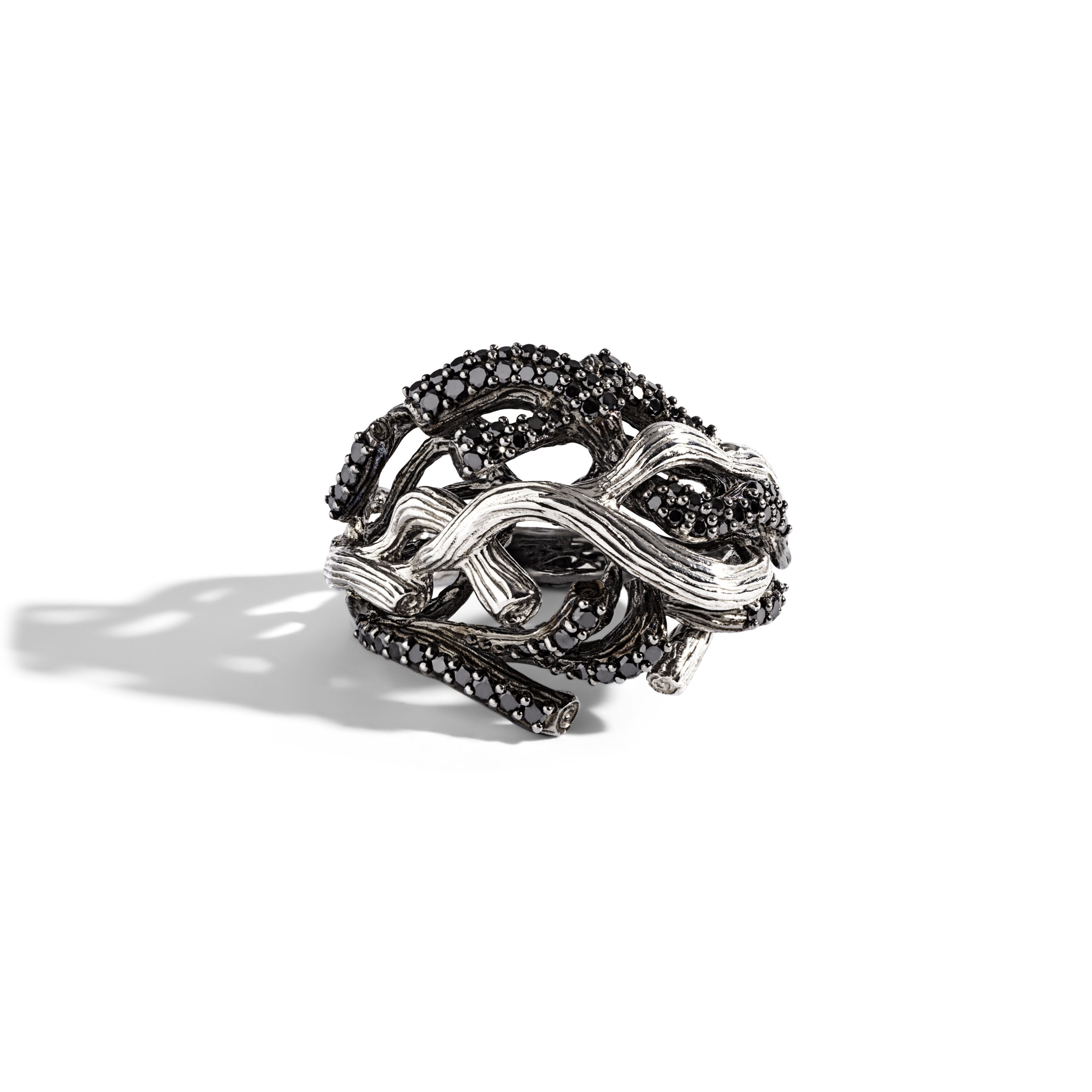 Branch Coral Ring with Diamonds