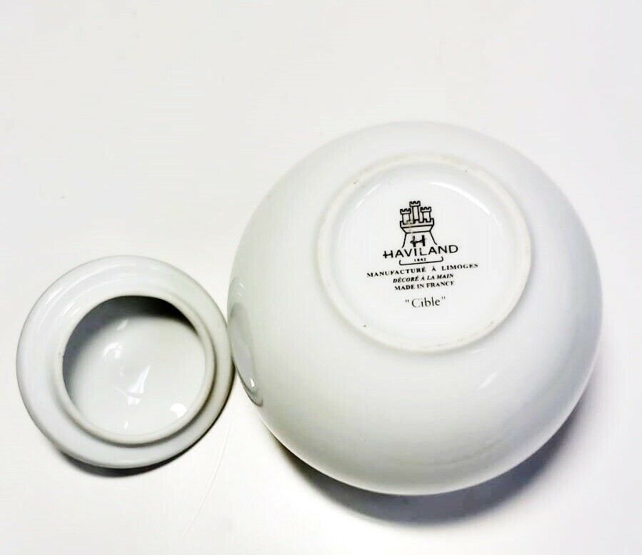 Haviland Limoges Cible Sugar Bowl and Lid