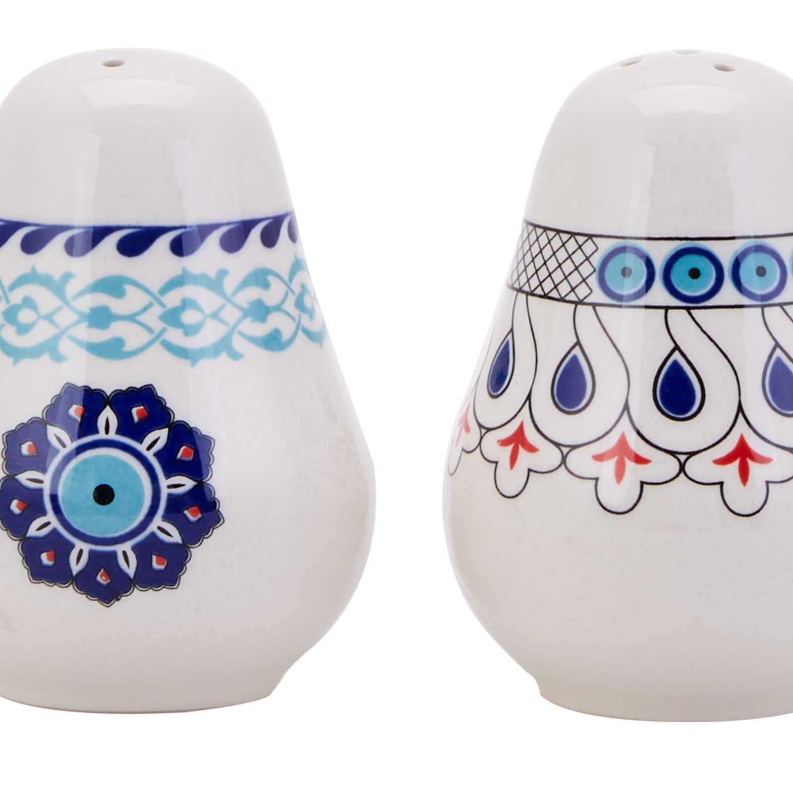 Set of 2  Karaca Salt + Paper Mai Seljuk Series Set 153.03.07.9026+153.03.07.9027