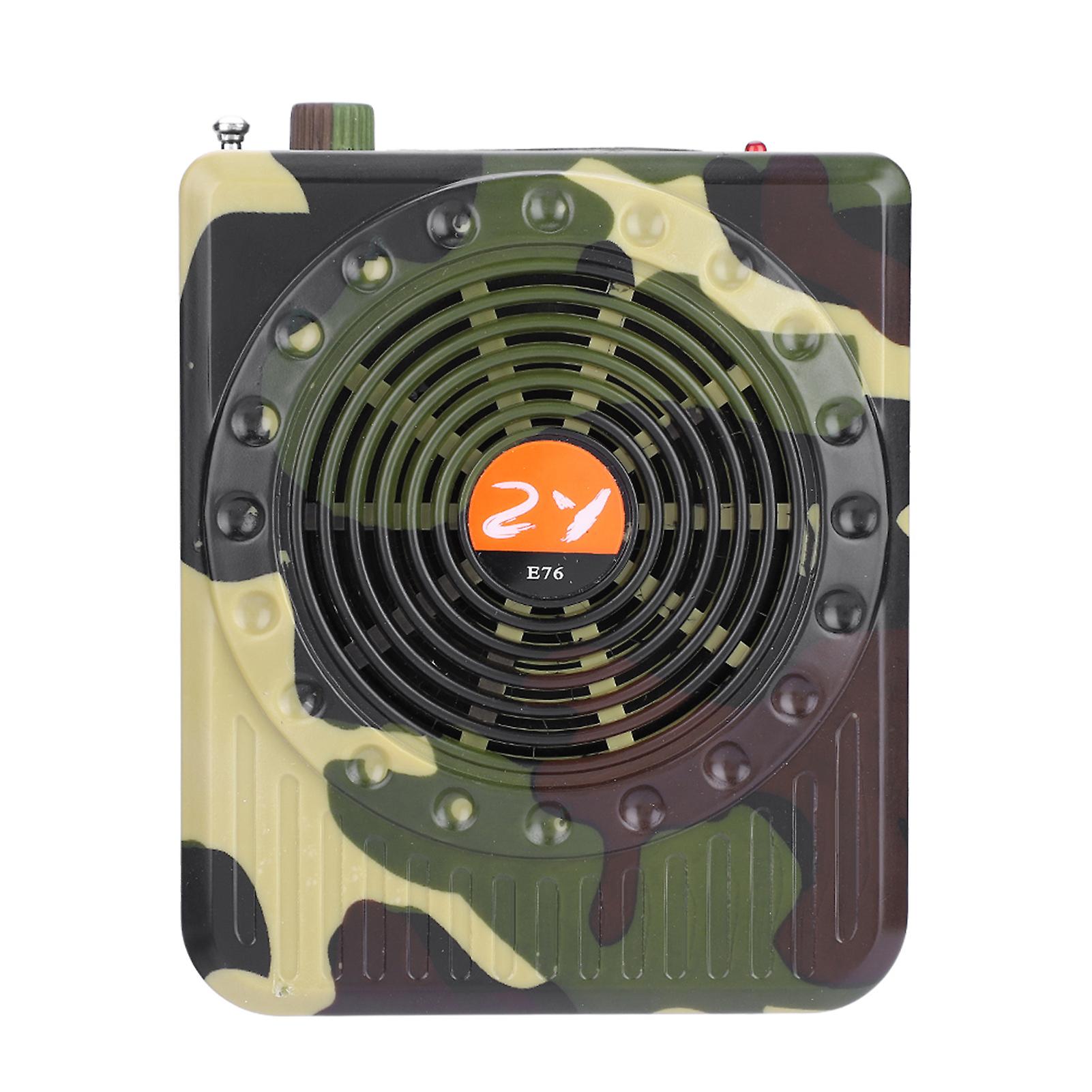 Camouflage Remote Control Outdoor Hunting Decoy Bird Caller Sound Speaker Voice Amplifier (us)