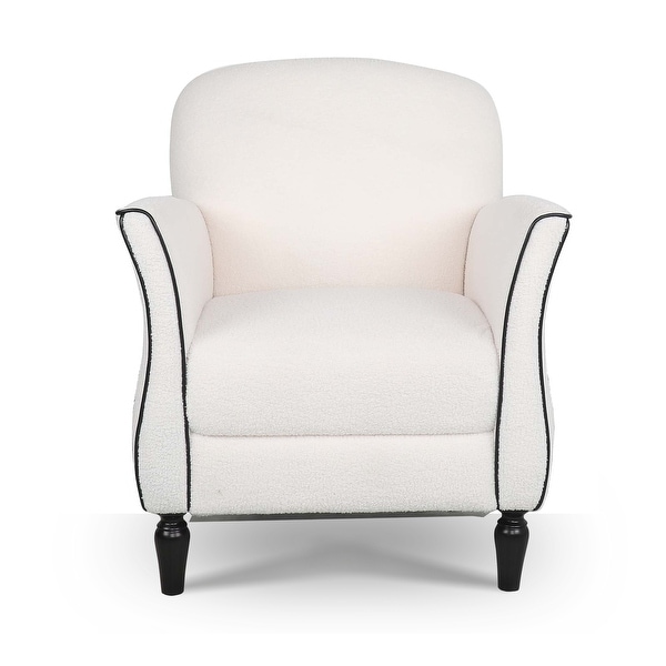 Solid Wood Accent Chairs With High-density Foam Seat