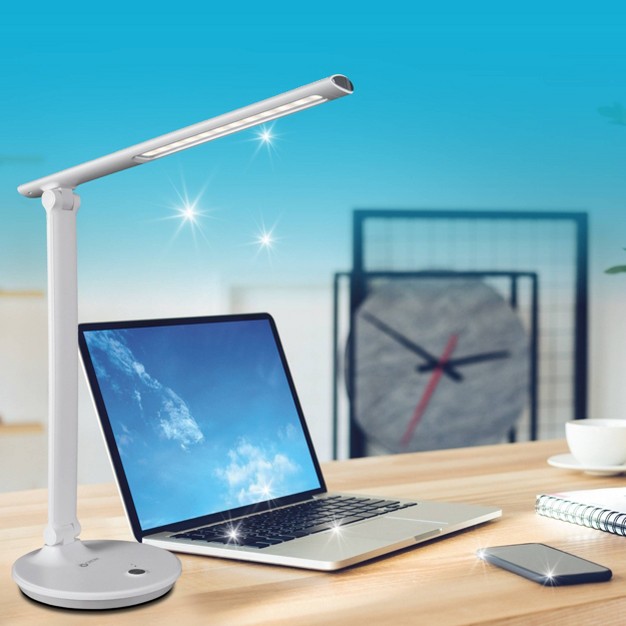 Emerge Sanitizing Desk Lamp With Usb Charging includes Led Light Bulb Ottlite