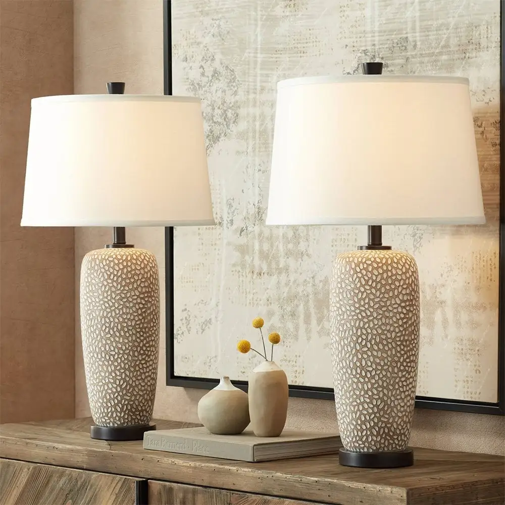 Set of 2 Modern Coastal Table Lamps 27 1/2