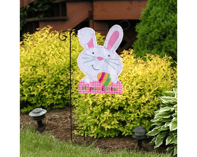 Briarwood Lane Easter Bunny Applique Garden Flag Holiday Sclupted