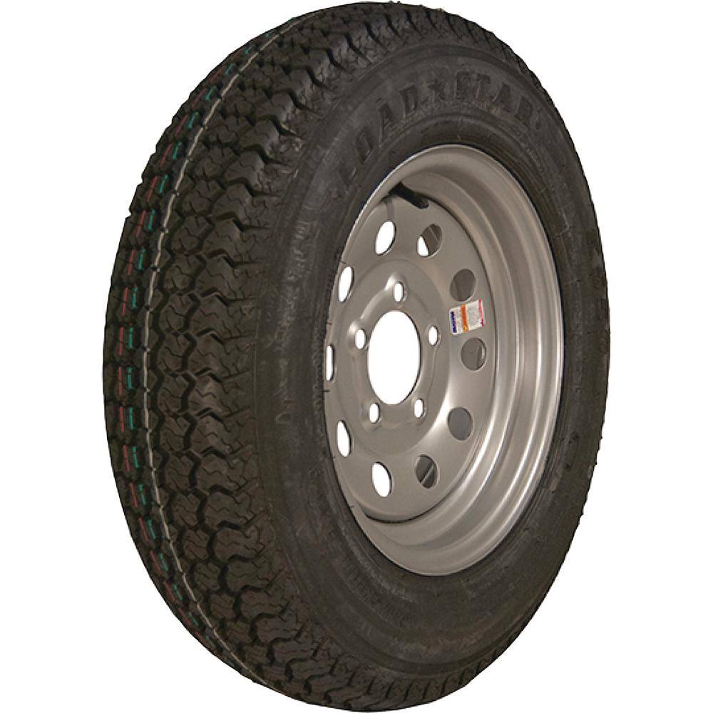 LOADSTAR ST17580D-13 K550 BIAS 1360 lb. Load Capacity Silver 13 in. Bias Tire and Wheel Assembly 3S145