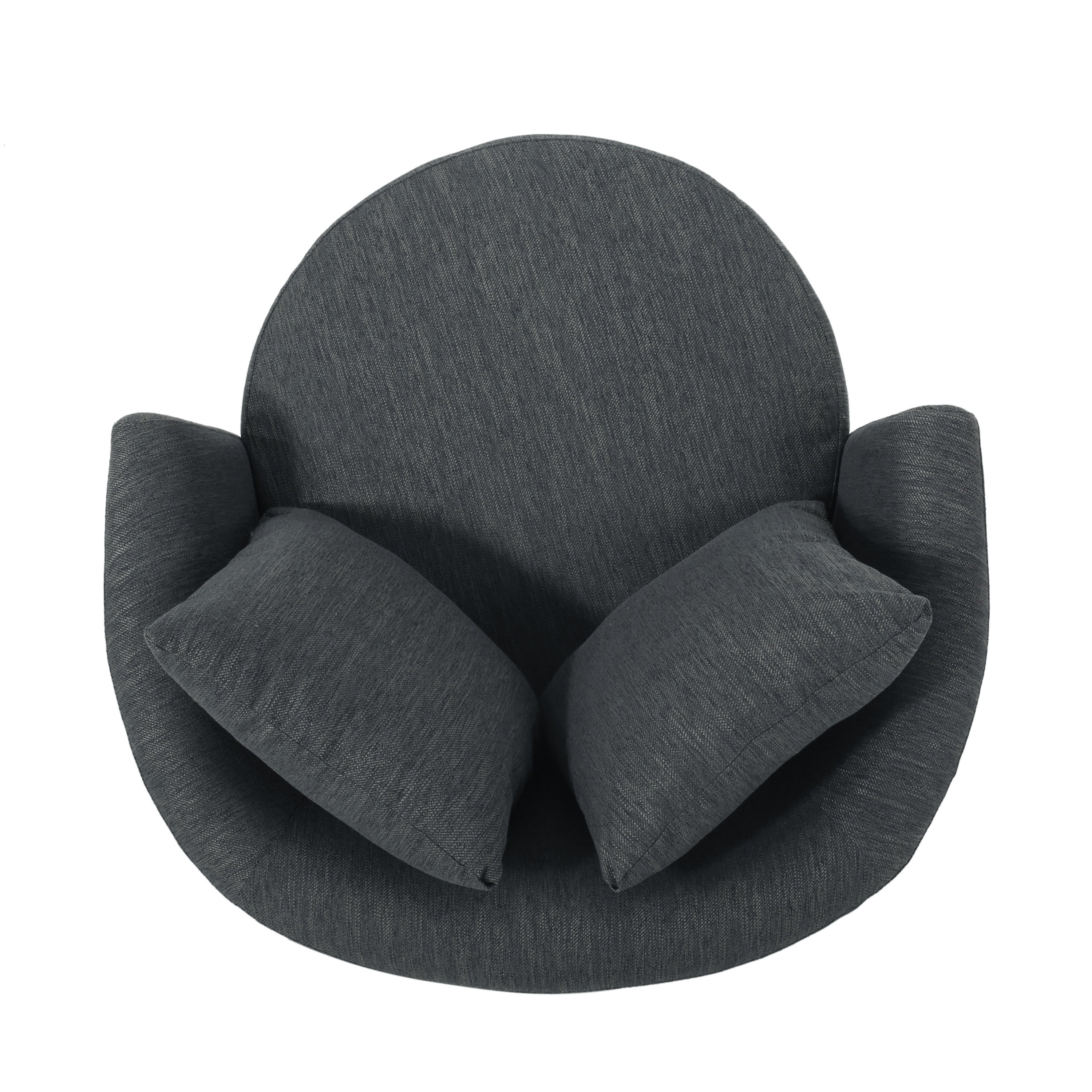 Dawson Contemporary Upholstered Swivel Club Chair