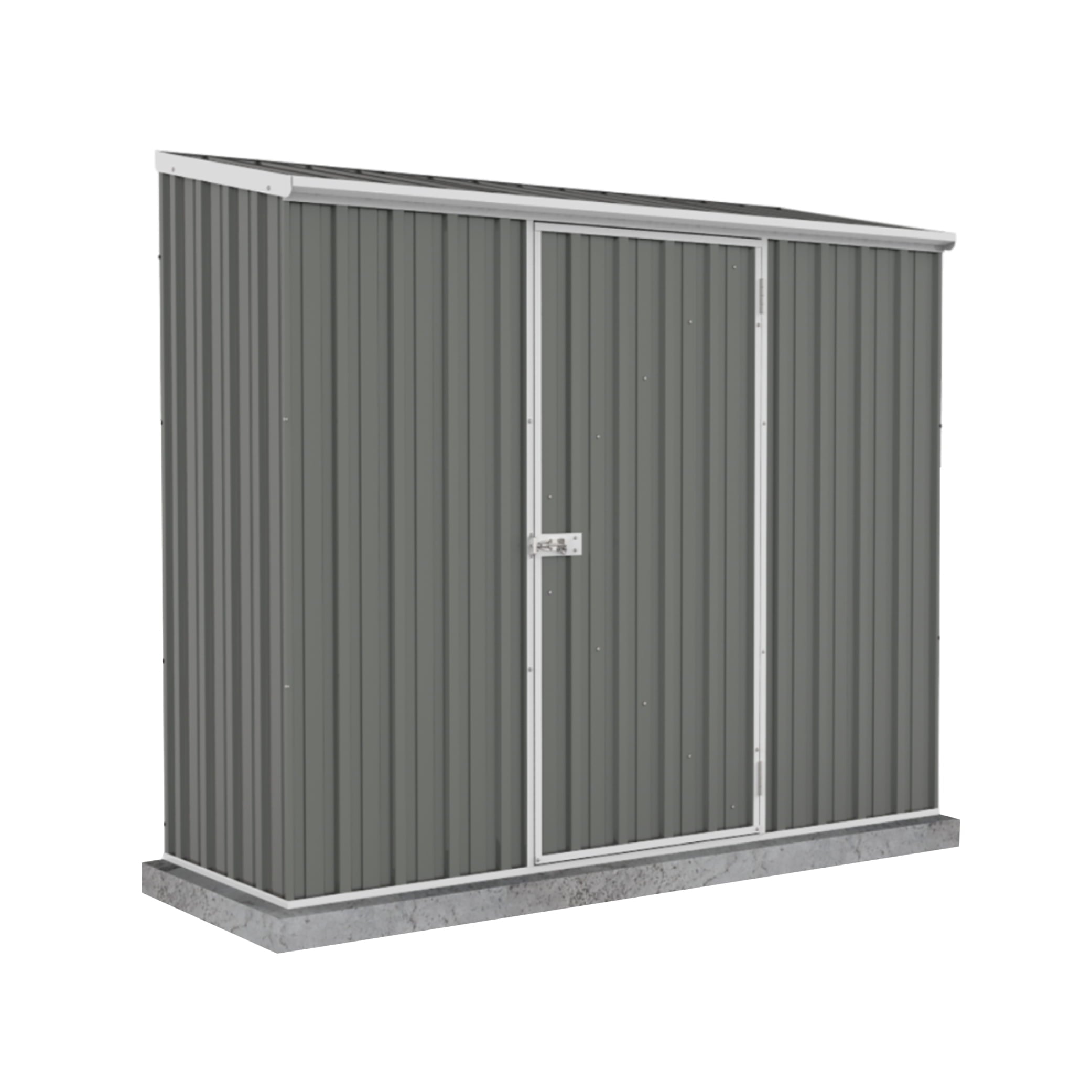 Absco Sheds 7 x 3 ft. Space Saver Metal Storage Shed, Gray