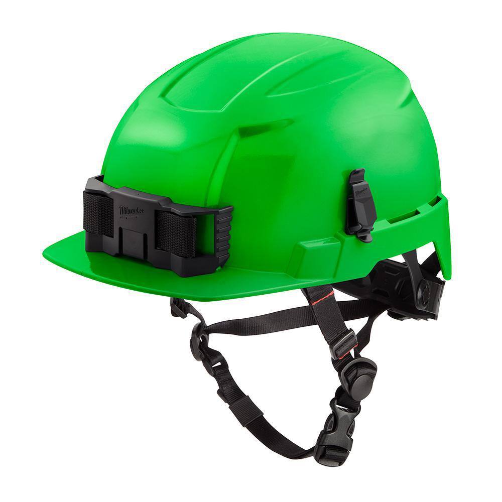 MW BOLT Green Type 2 Class E Front Brim Non-Vented Safety Helmet 48-73-1327