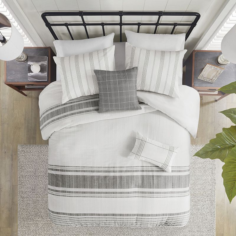 Harbor House Morgan Jacquard Duvet Cover Set with Throw Pillows