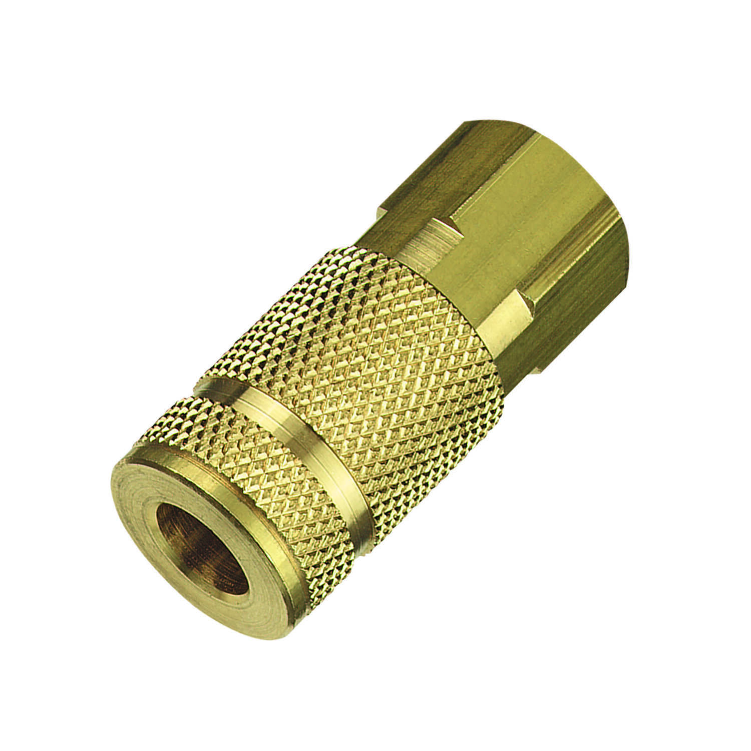 Tru-Flate Brass Aro Style Coupler 1/4 in. Female 1 pc