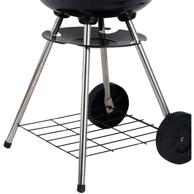 Brentwood 17 in Portable Charcoal Bbq Grill With Wheels