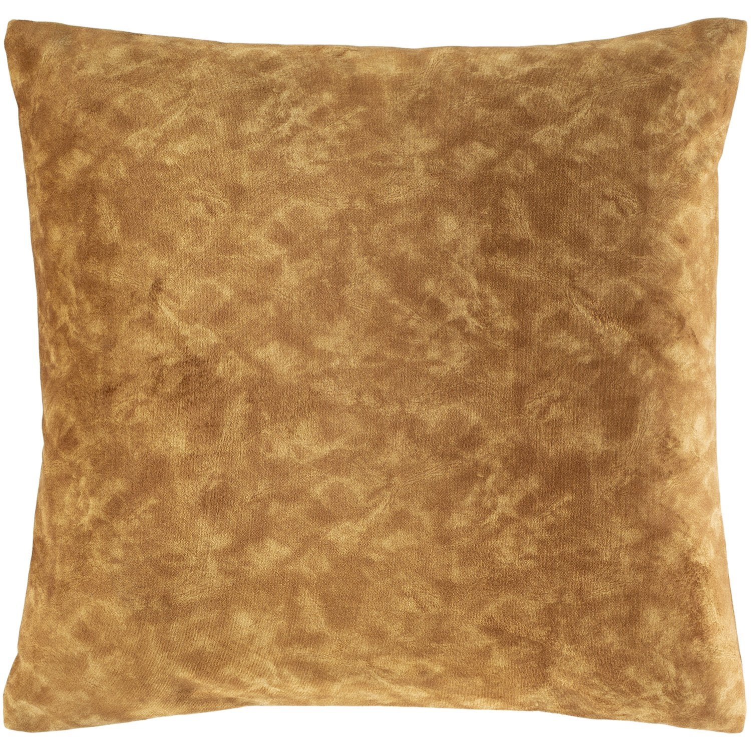 Collins Velvet Square Pillow Dark Brown, Tan