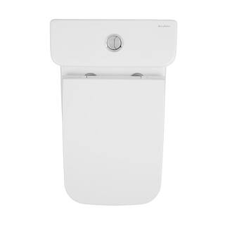 Swiss Madison Carre 10 in. 1-piece 1.11.6 GPF Dual Flush Square Toilet in Glossy White Seat Included SM-1T276