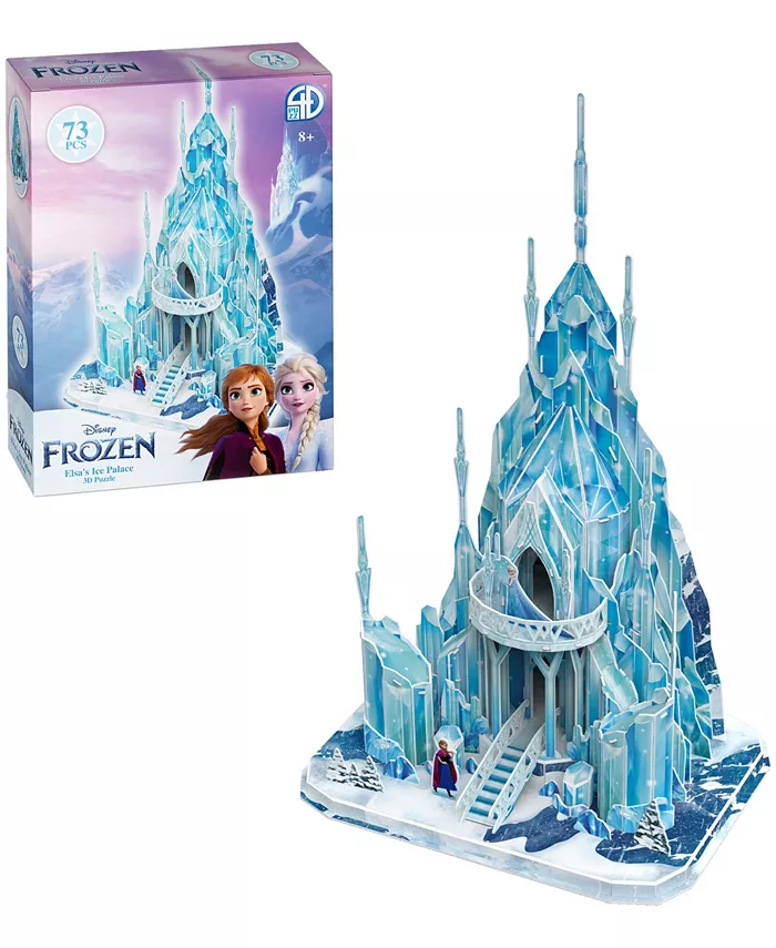 University Games 4D Cityscape Disney Frozen Elsas Ice Palace 3D Puzzle  73 Pieces