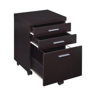 Coaster Home Furnishings Skylar 3-drawer Mobile File Cabinet Cappuccino 800894