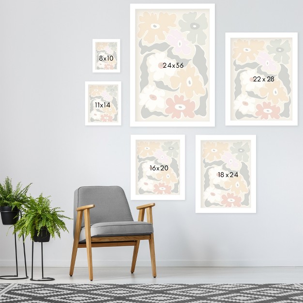 Americanflat Boho Botanical Wall Art Room Decor Fun And Bold Retro Floral By Miho Art Studio