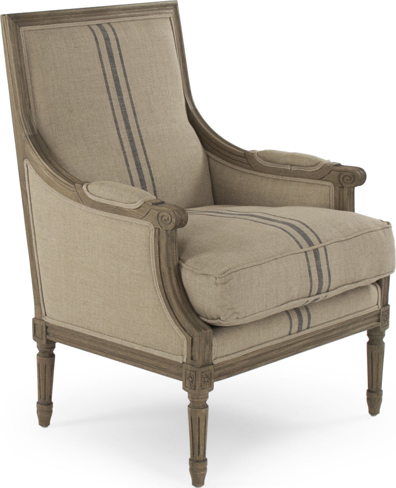 Louis Club Chair   French Country   Armchairs And Accent Chairs   by HedgeApple  Houzz