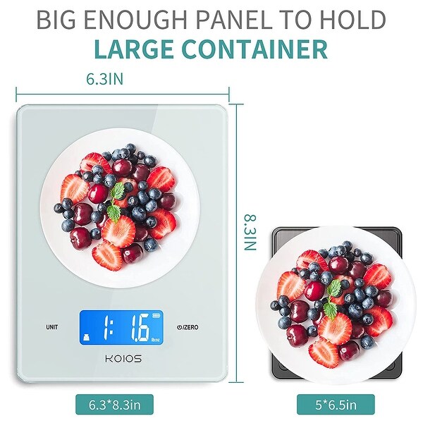 11lbs/5kg Small Accurate Food Scale with Waterproof USB Plug