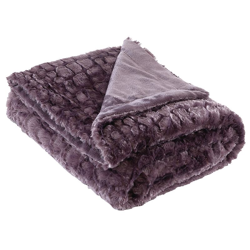 Modern Threads Luxury Gator Faux Fur Throw