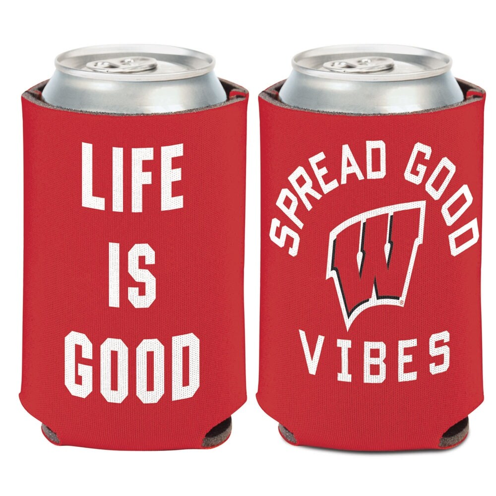 Wisconsin Badgers Life is Good Can Cooler