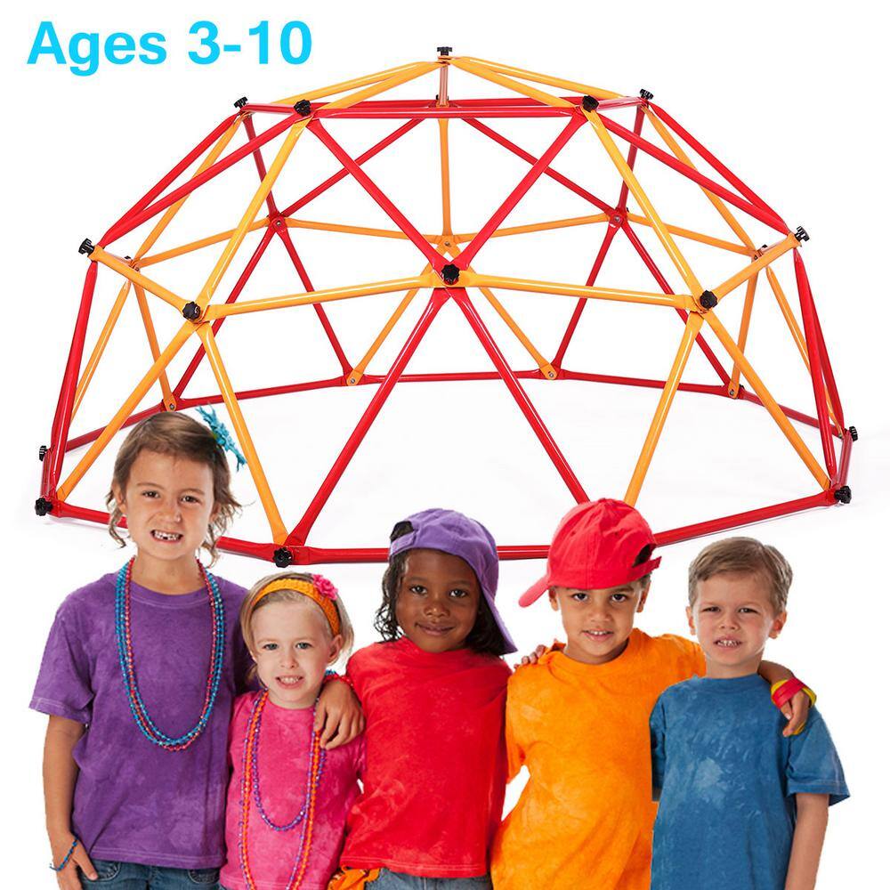 Nyeekoy Outdoor Kids Dome Climber Jungle Gym Metal Monkey Bars for Backyard TH17Y0318