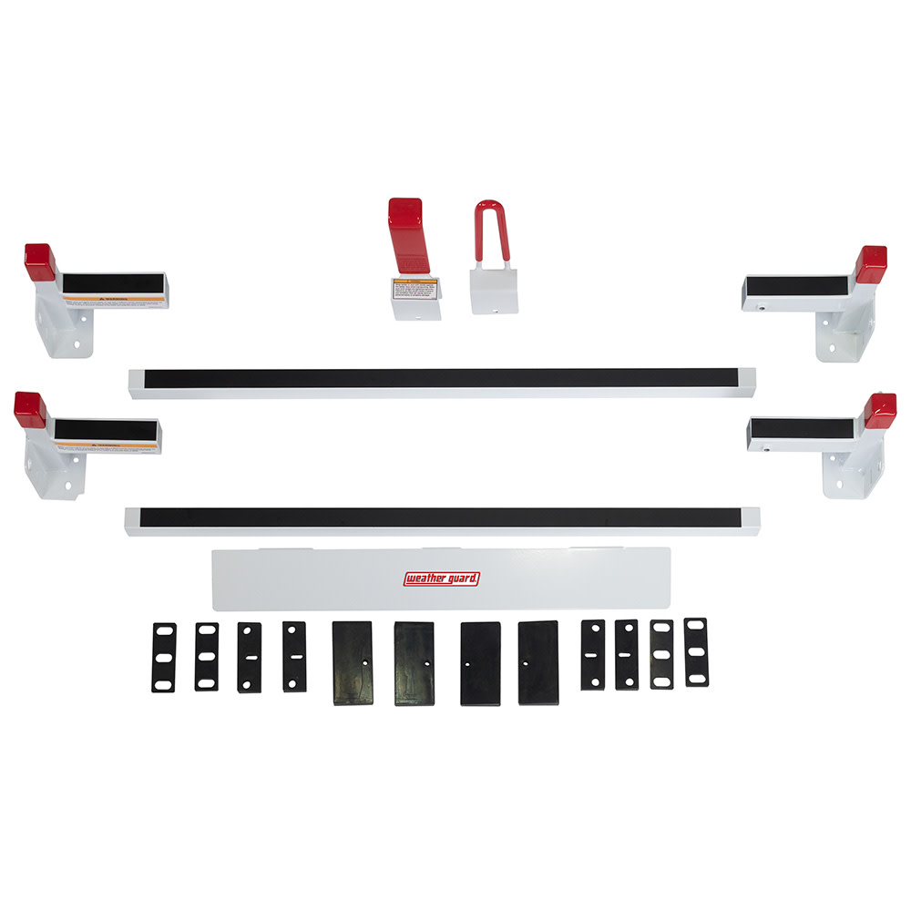 Model 22001-3-01 All-Purpose Steel Van Rack that fits compact Ford， GM， Nissan， and RAM Vans ;