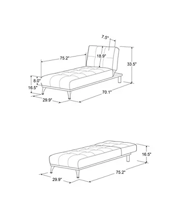 Serta Miami 3-Seater Flip Sectional Sofa