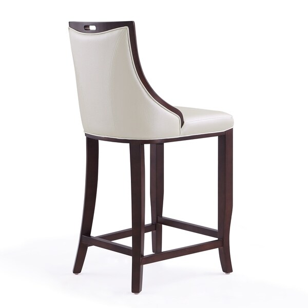 Emperor Upholstered Wood Bar Stool