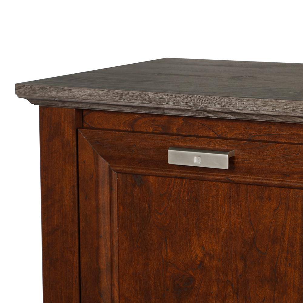 SAINT BIRCH Kenneth Cherry and Gray Oak File Cabinet SBSD4225CFCG