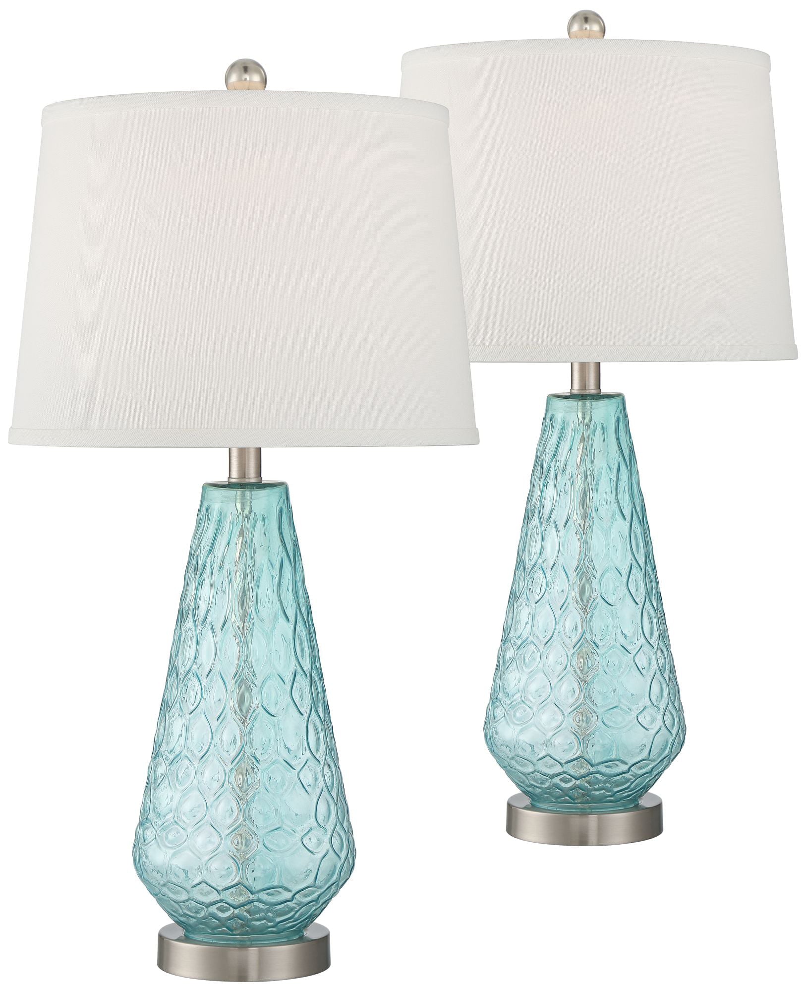 360 Lighting Modern Coastal Table Lamps Set of 2 27 1/2