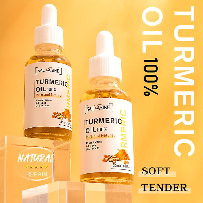 Born Pretty Turmeric Essential Oil Glow To Facial Whitening Brightening Organic Tumeric Oil For Black Brown Skin Leg Hand Body For Dark Skin