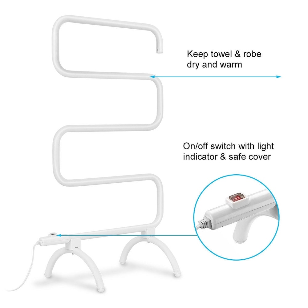 100W Electric Towel Warmer Drying Rack   23.2\