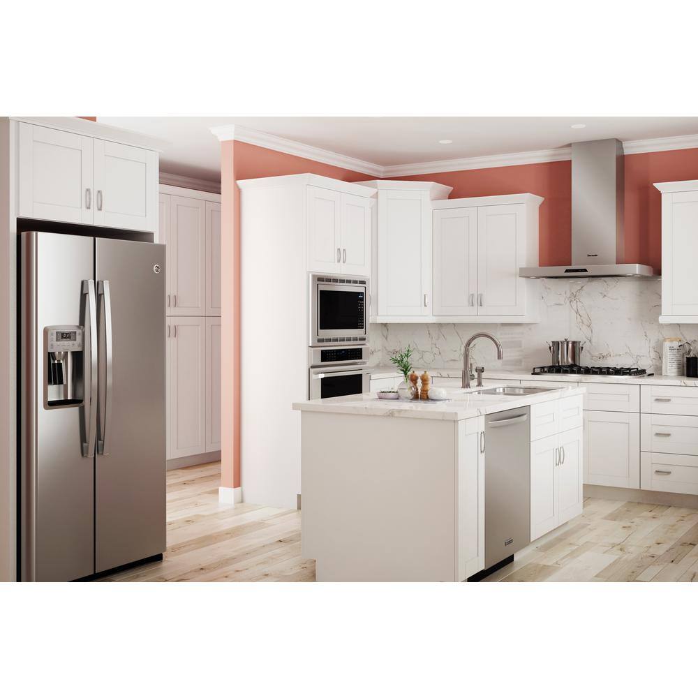 MILL'S PRIDE Richmond Verona White Plywood Shaker Ready to Assemble Sink Base Kitchen Cabinet 36 in. x 34.5 in. x 24 in. SB36-RVW