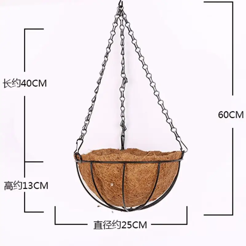 Hot Selling Wholesale Wall Hanging Flower Basket Decoration Hanging Baskets Flowers Outdoor Coconut Palm Hanging Basket