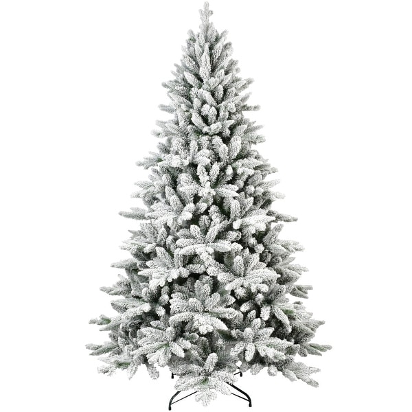 5/6/7ft PE and PVC Flocked Christmas Tree