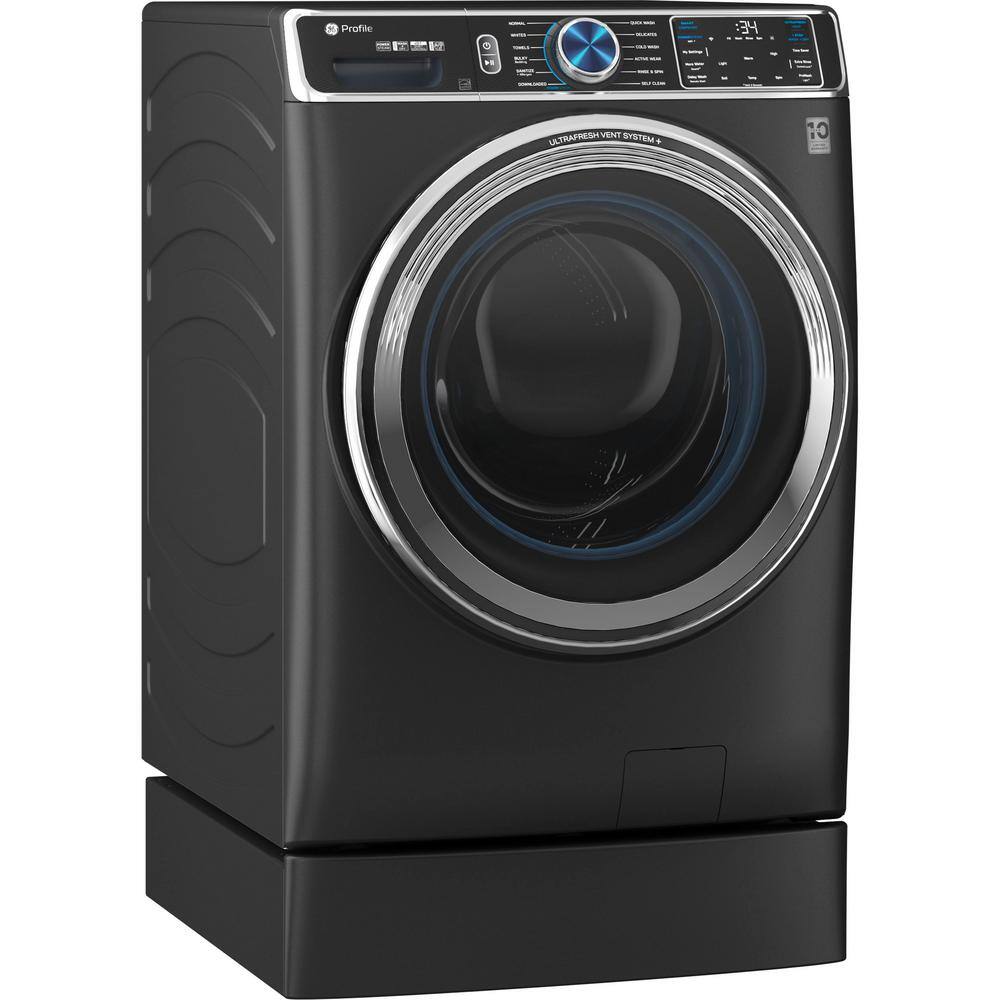 GE Profile 28 in. Wide Laundry Riser with 7 in. Height in Carbon Graphite GFR0728PTDS