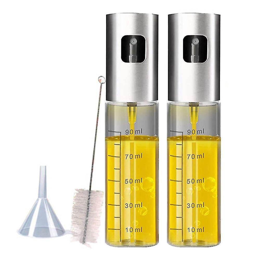 Oil Sprayer With Scale， 4 In 1 Refillable Oil And Vinegar Bottle