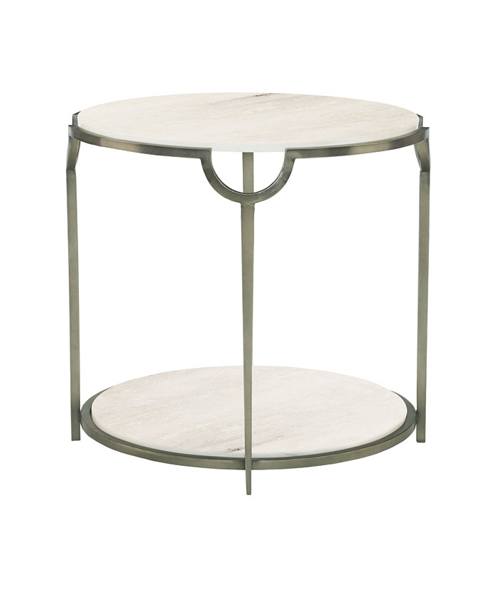 Bernhardt Morello Round Metal End Table