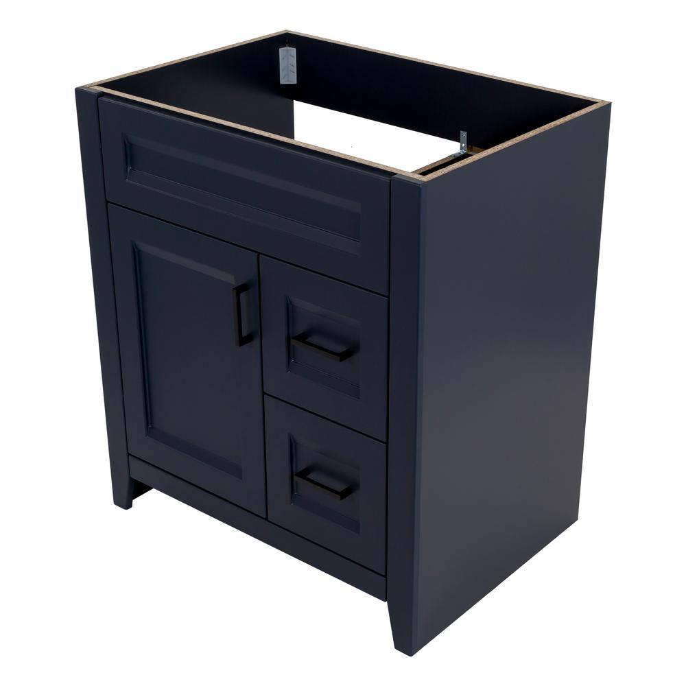 Home Decorators Collection Ridge 30 in. W x 21.6 in. D x 34 in. H Bath Vanity Cabinet without Top in Deep Blue RG30-DB