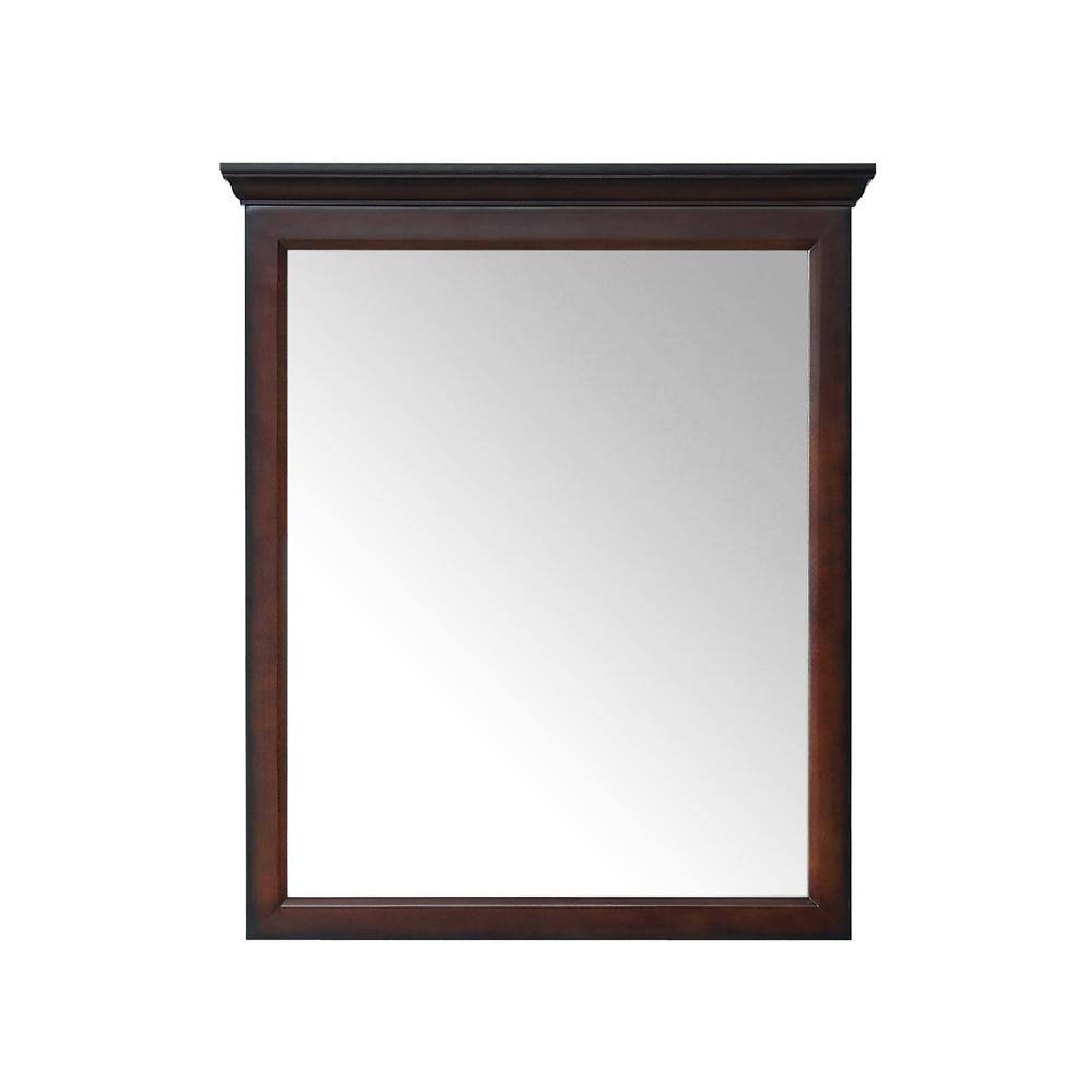 Home Decorators Collection Teagen 29.00 in. W x 34.00 in. H Framed Rectangular Beveled Edge Bathroom Vanity Mirror in Dark Espresso Teagen MR-EB