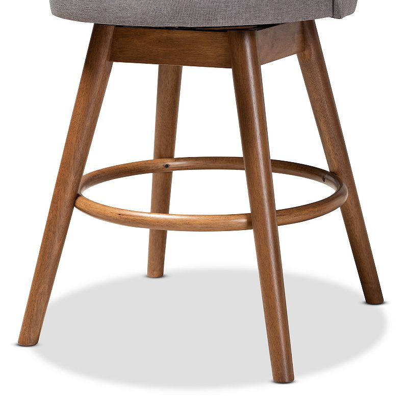 Baxton Studio Carra Counter Stool 2-Piece Set