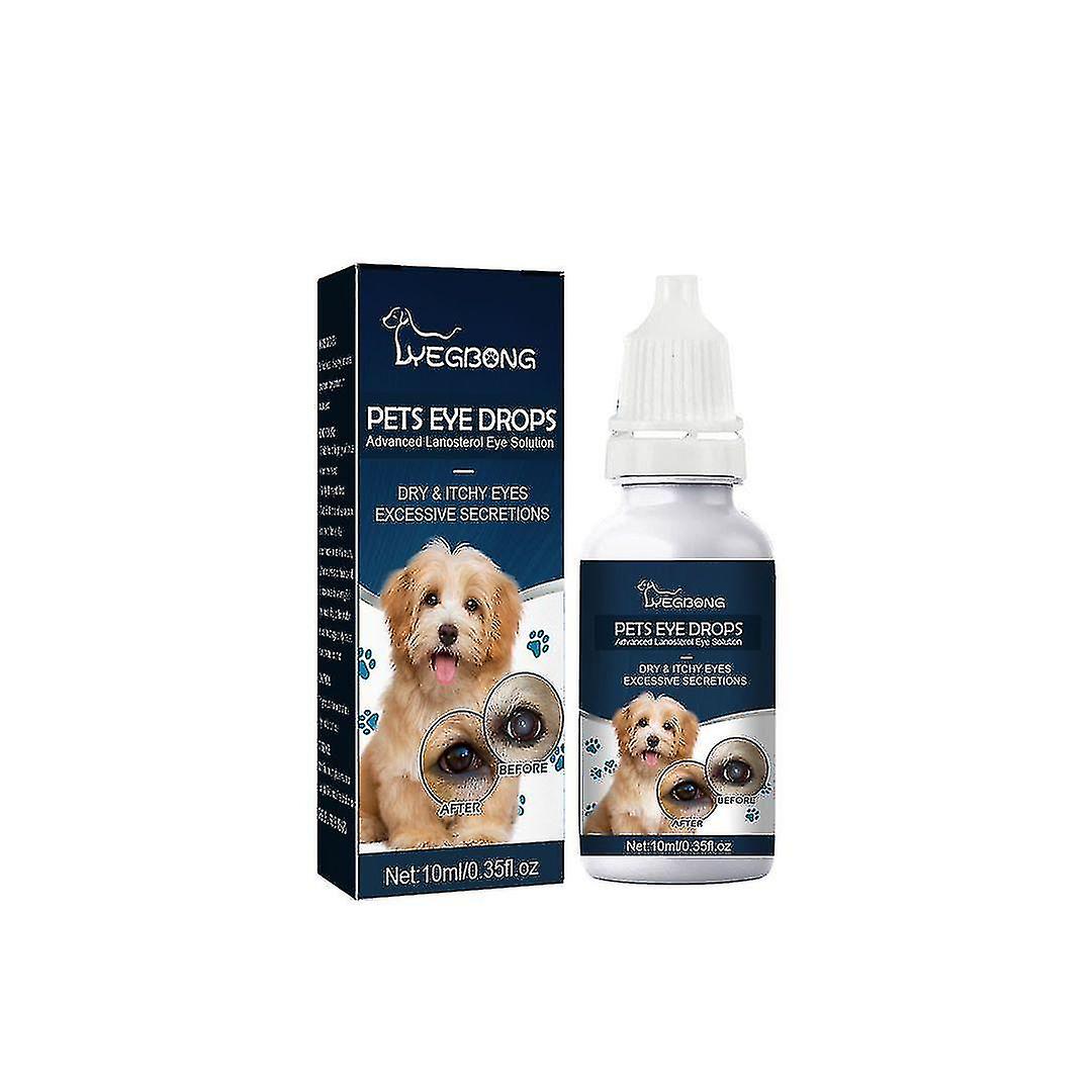 Cataract Drops For Pets， Therapeutic Eye Lubricating Drop For Dog Cats， Improve Clarity， Dryness， Relief In Animals