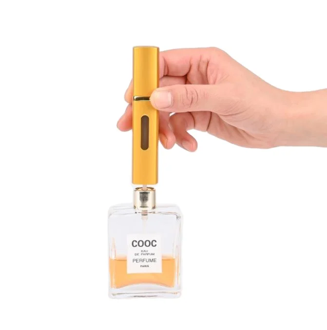 8ml 5ml Square Portable Mini Refillable Perfume Bottle with Spray Fragrance Pump Empty Cosmetic Container Travel Sprayer Bottle