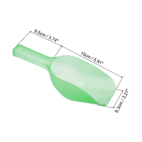 2Pcs Ice Scoop Plastic 5.9x3.3x2.4