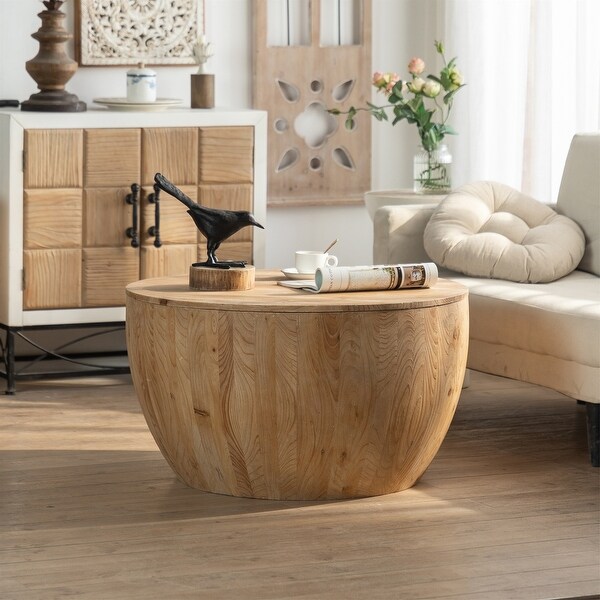 Vintage Bucket Shaped Coffee Table