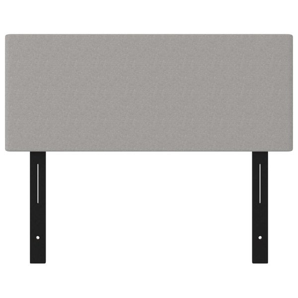 vidaXL Headboards 2 pcs Light/Dark Gray multisize Fabric - - 37421095