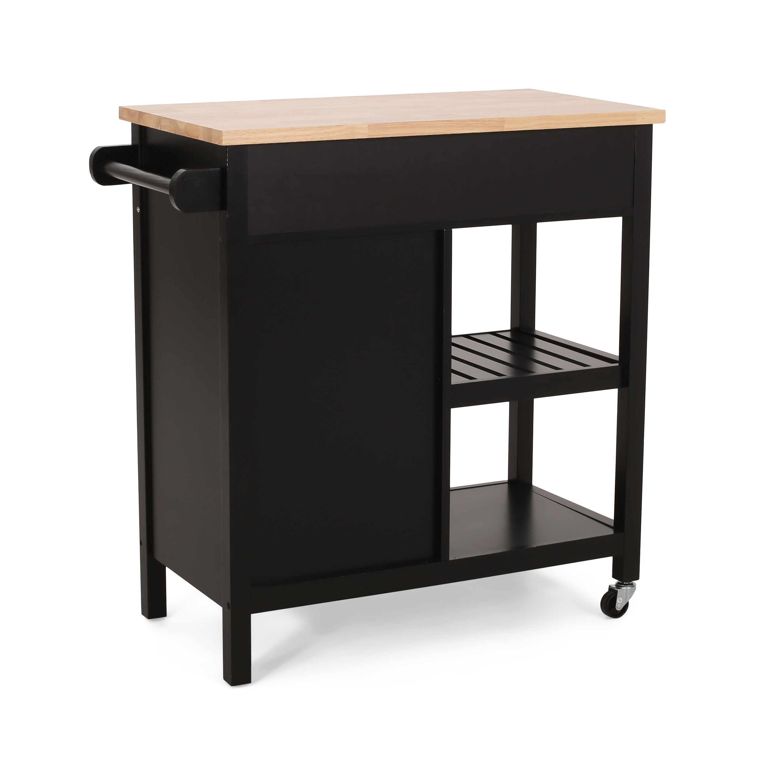 Aidah Contemporary Kitchen Cart with Wheels